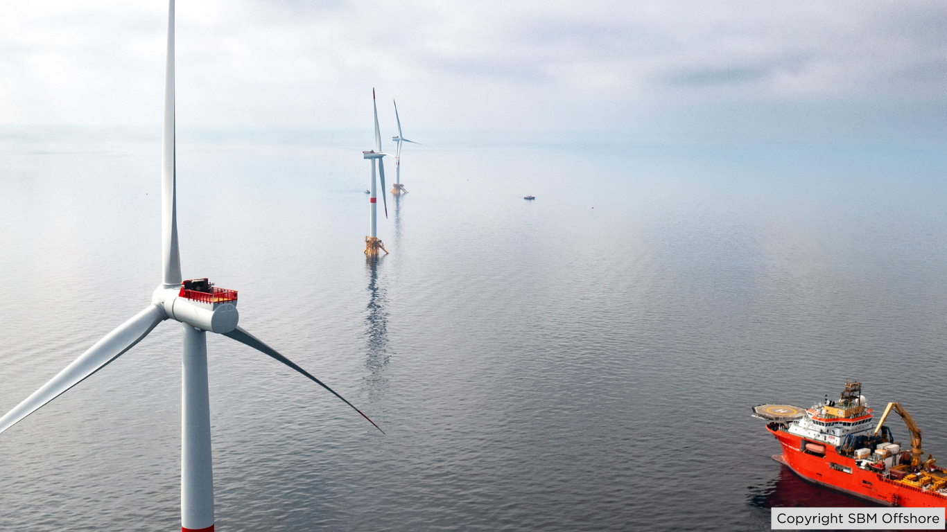 Floating turbines from SBM project in France